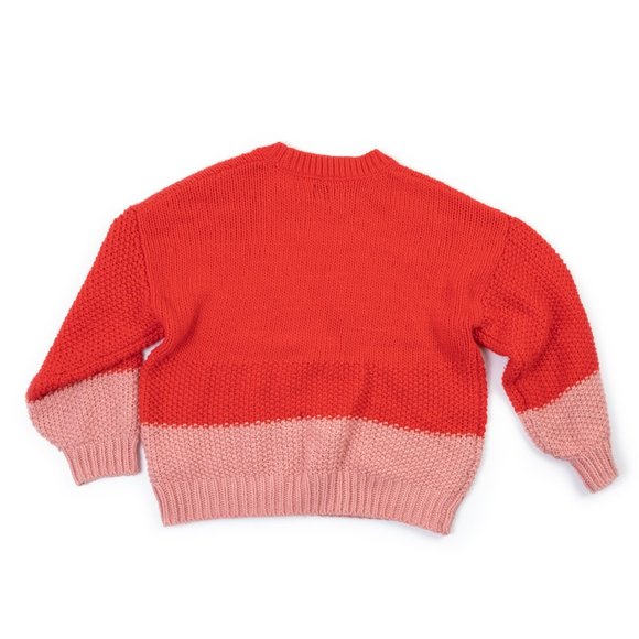 Gap Novelty Stitch Pink/Red knit sweater L - Picture 5 of 7